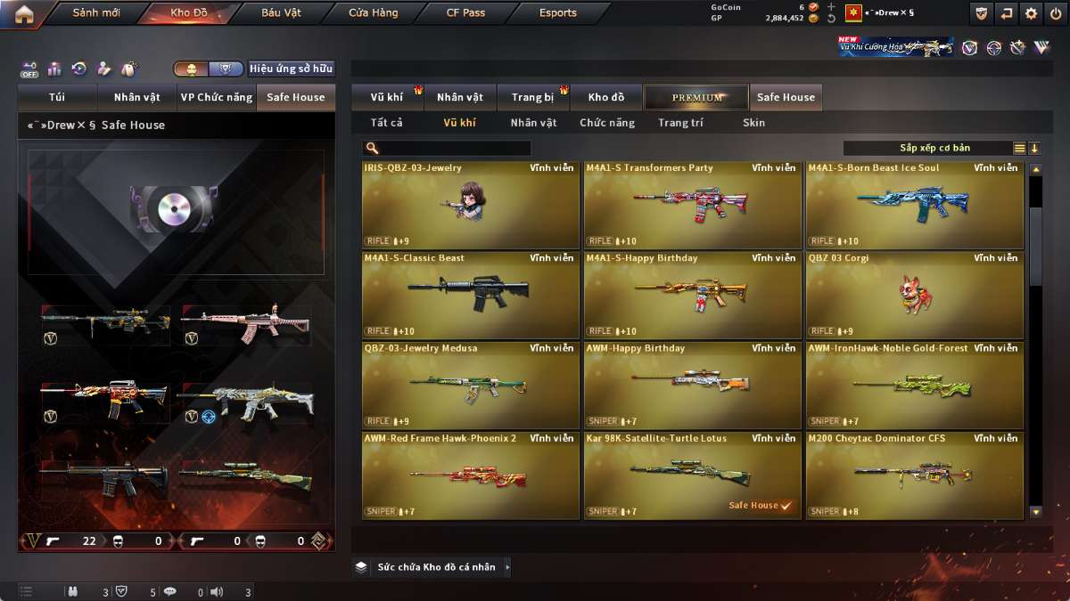 shop acc cf uy tin gia re